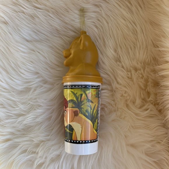 LION KING Coca Cola Simba Nala Scar Cup Tumbler Vintage Walt Disney 90s Lot of 2 - Picture 8 of 16